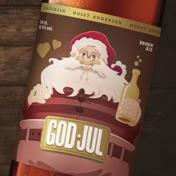 Huset Andersen, God Jul Øl – En Smagfuld Juleoplevelse ettiket