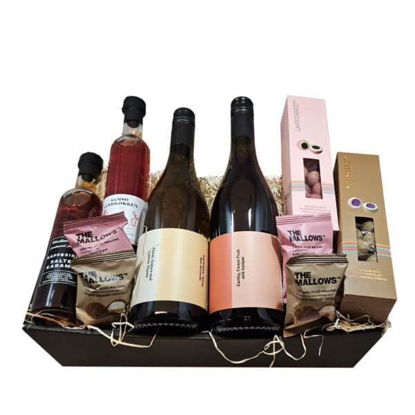 Gavekurv, Rosé bobler og chokolade til kaffen - Smagfuld Danmark