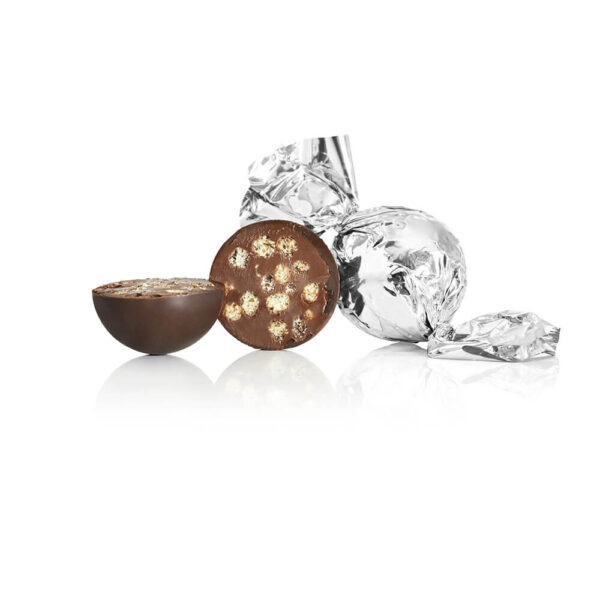 Cocoture Chokoladekugler m/ Crisp – Luksus Dansk Chokolade i sølv papir