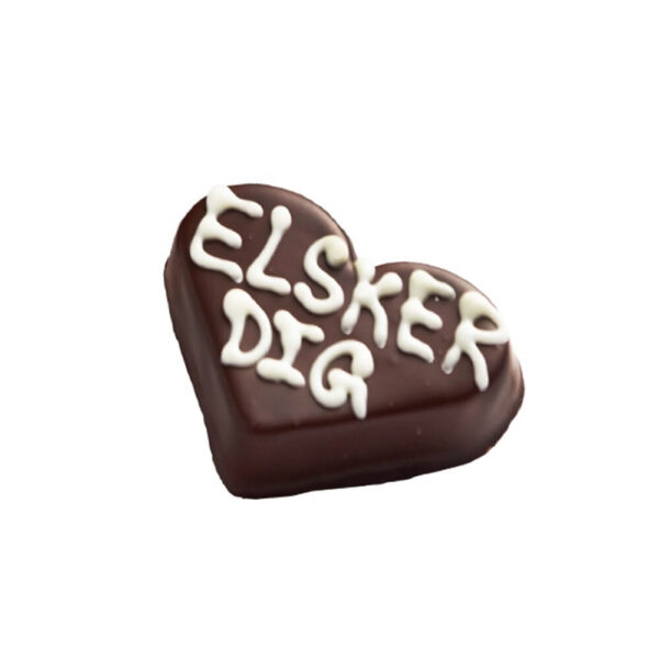 Marcipanhjerte “Elsker Dig” | Aalborg Chokolade