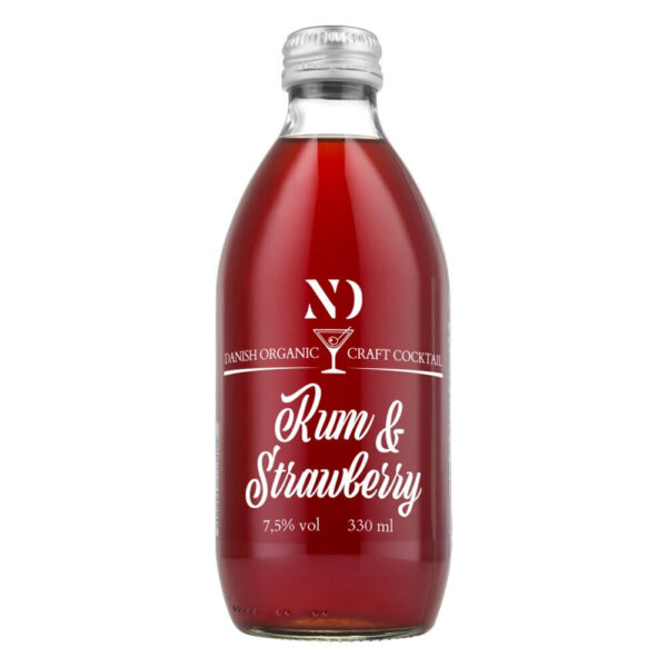 RUM & STRAWBERRY | Økologisk cocktail fra Nyborg Destilleri