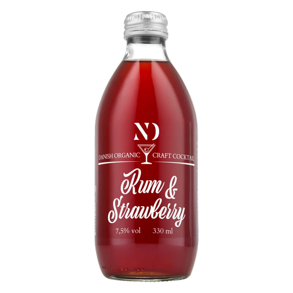 RUM & STRAWBERRY | Økologisk cocktail fra Nyborg Destilleri