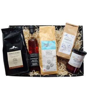 Samsø, The & Kaffe – gavekurv med dansk morgenforkælelse