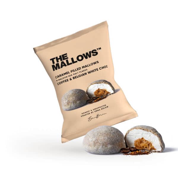 Mallows, Caramel Mallows med Kaffe & Hvid Chokolade