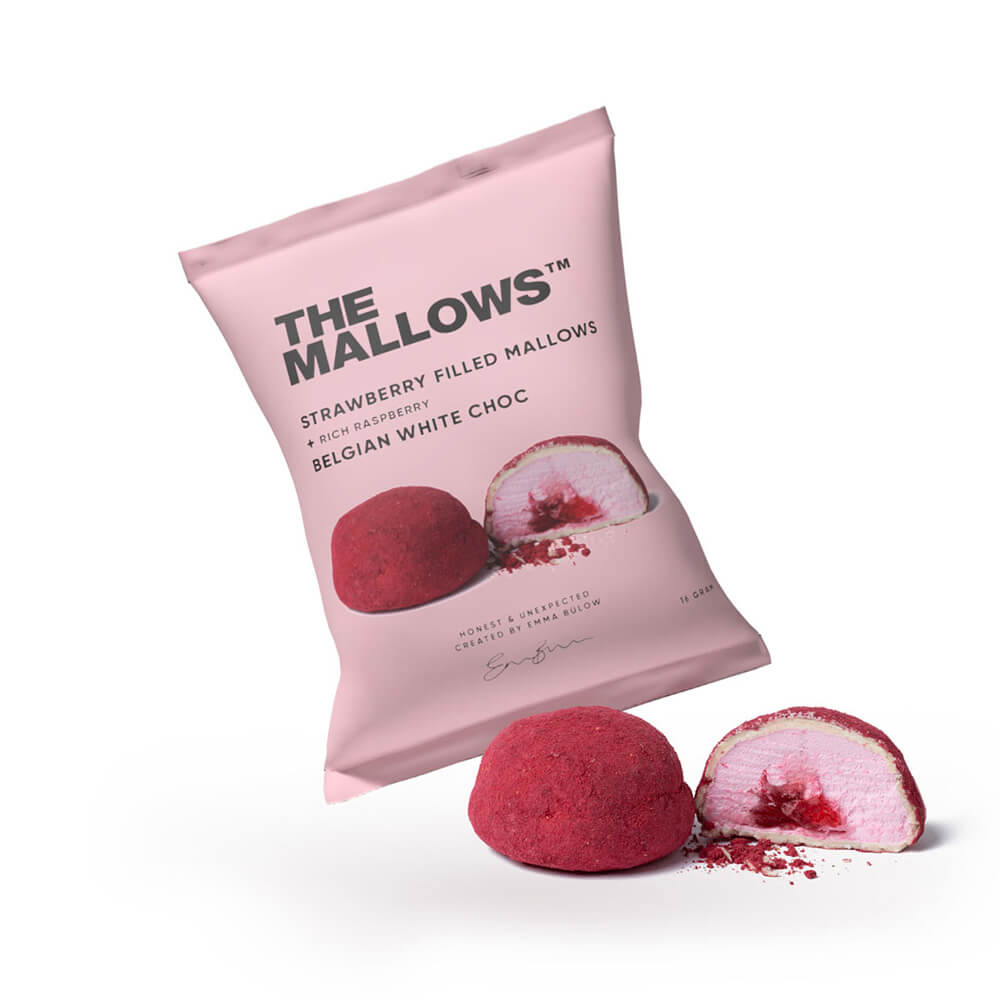 The Mallows, Strawberry Filled Mallows + Rich Raspberry & Belgian White Choc