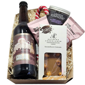 Gavekurv, God jul med øl og lækkerier Gavekurv God jul med øl og lækkerier – Smagfuld julegave