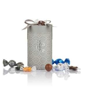 Chokolade Cocoture, Chokoladekugler & karamelmix, 250g, grå